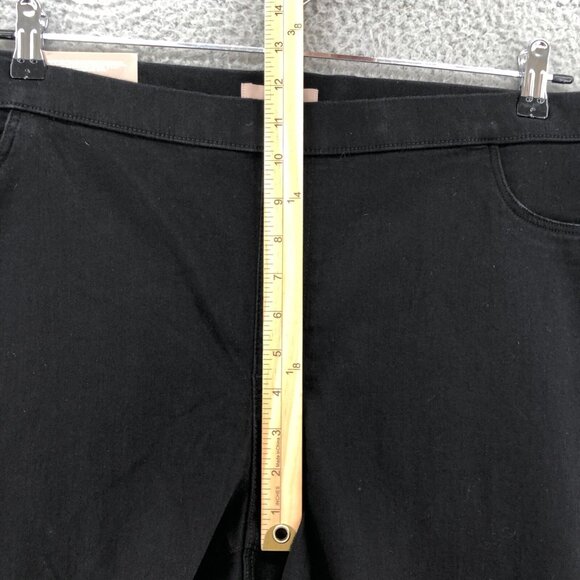 H&M Jeans Womens 26 Plus Black Super Stretch Skinny Pull On Casual Modern NWT - Picture 10 of 11